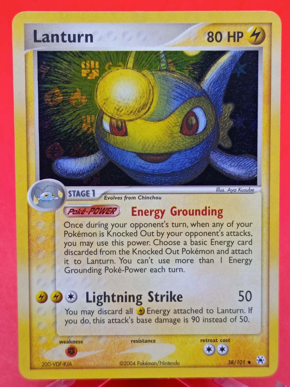 Lanturn 38/101 EX Hidden Legends Holo Rare Near Mint Pokémon
